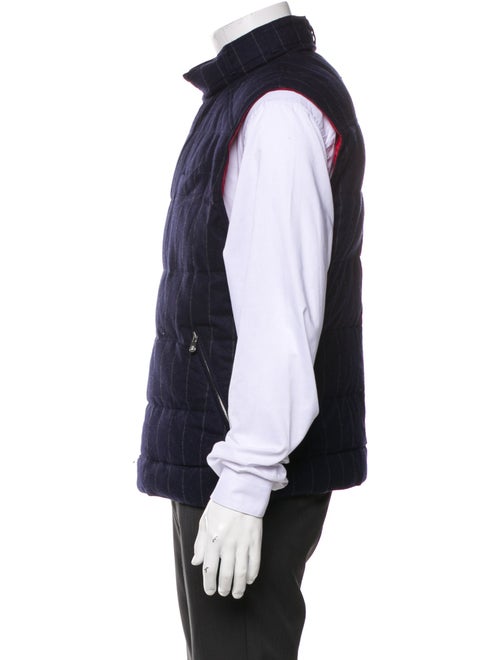Brunello Cucinelli Wool Plaid Print Vest