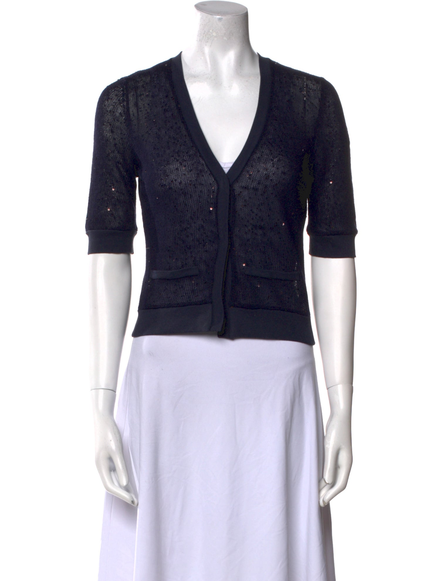 Brunello Cucinelli Linen V-Neck Sweater