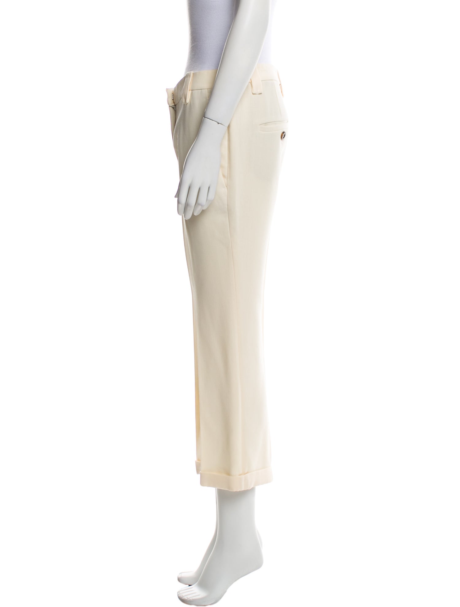 Brunello Cucinelli Virgin Wool Straight Leg Pants