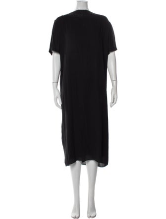 Brunello Cucinelli Mock Neck Midi Length Dress