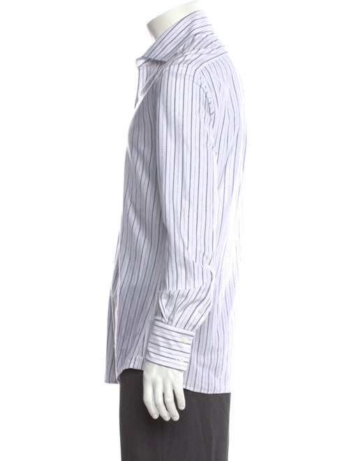Brunello Cucinelli Striped Long Sleeve Dress Shirt