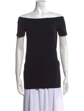 Brunello Cucinelli Off-The-Shoulder Short Sleeve T-Shirt