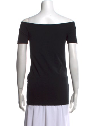 Brunello Cucinelli Off-The-Shoulder Short Sleeve T-Shirt