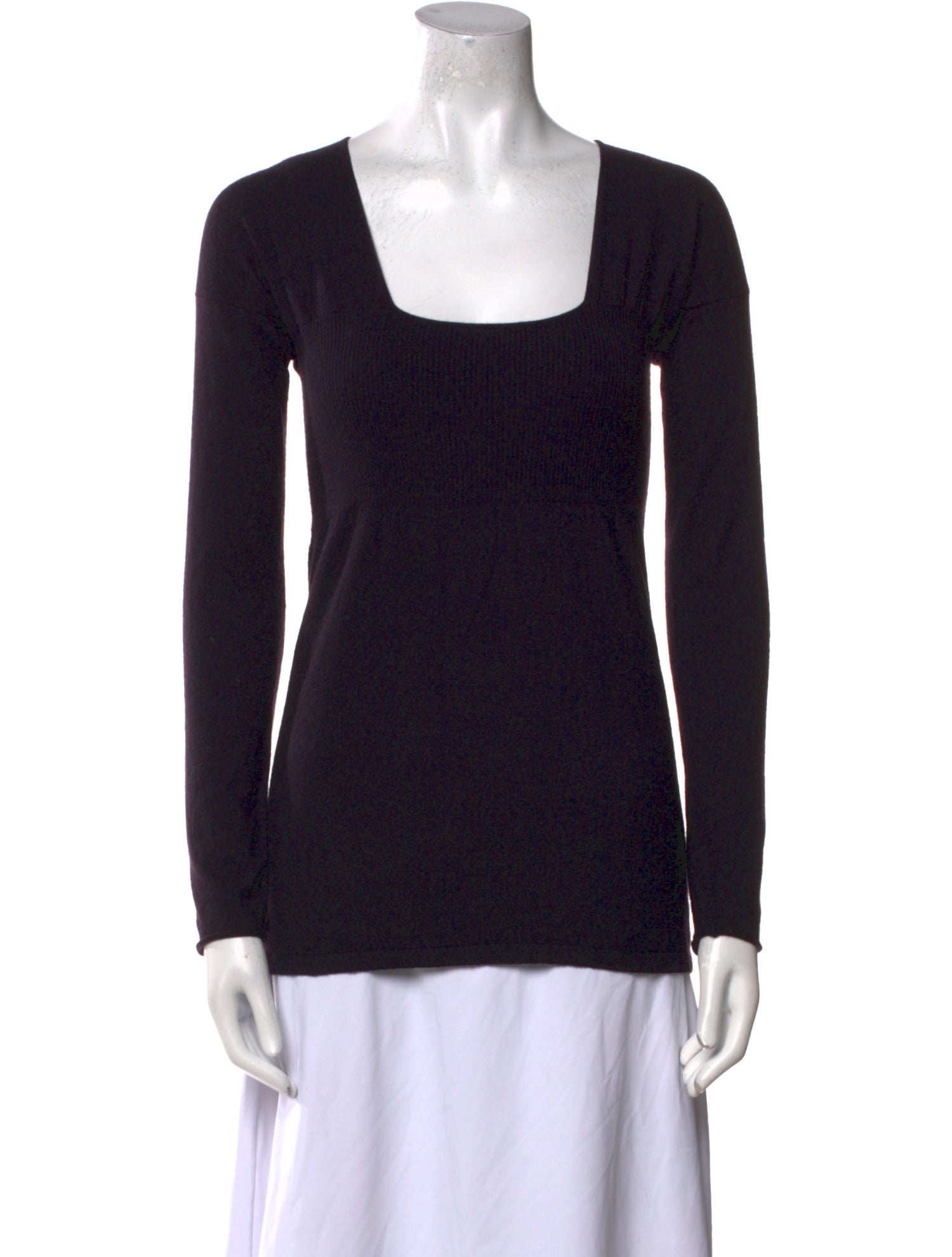Brunello Cucinelli Cashmere Square Neckline Top