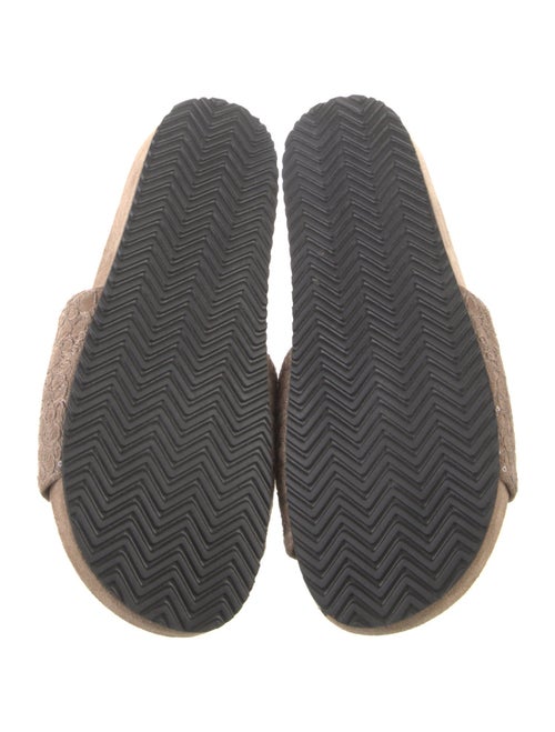Brunello Cucinelli Monili Suede Slides