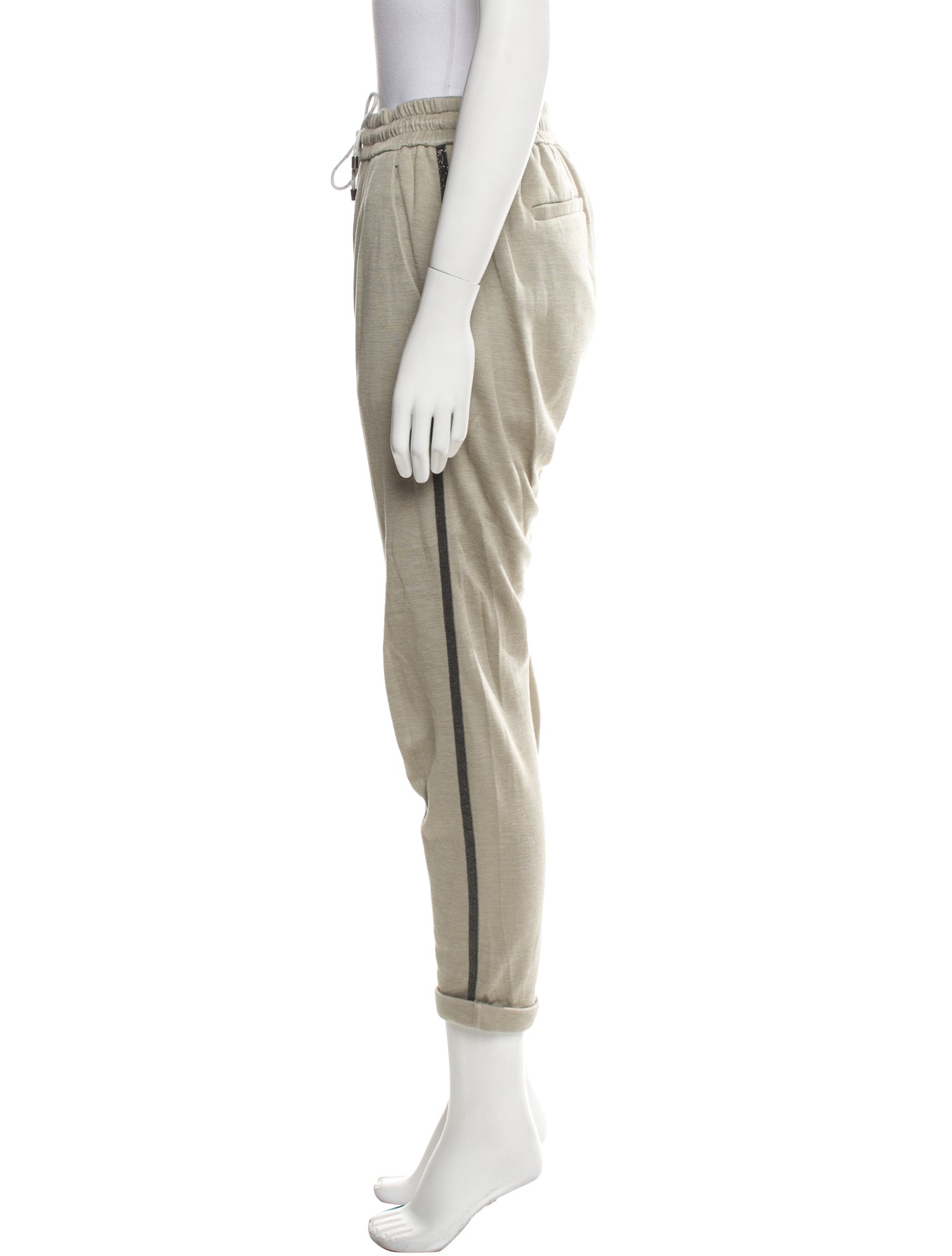 Brunello Cucinelli Beaded Accents Sweatpants
