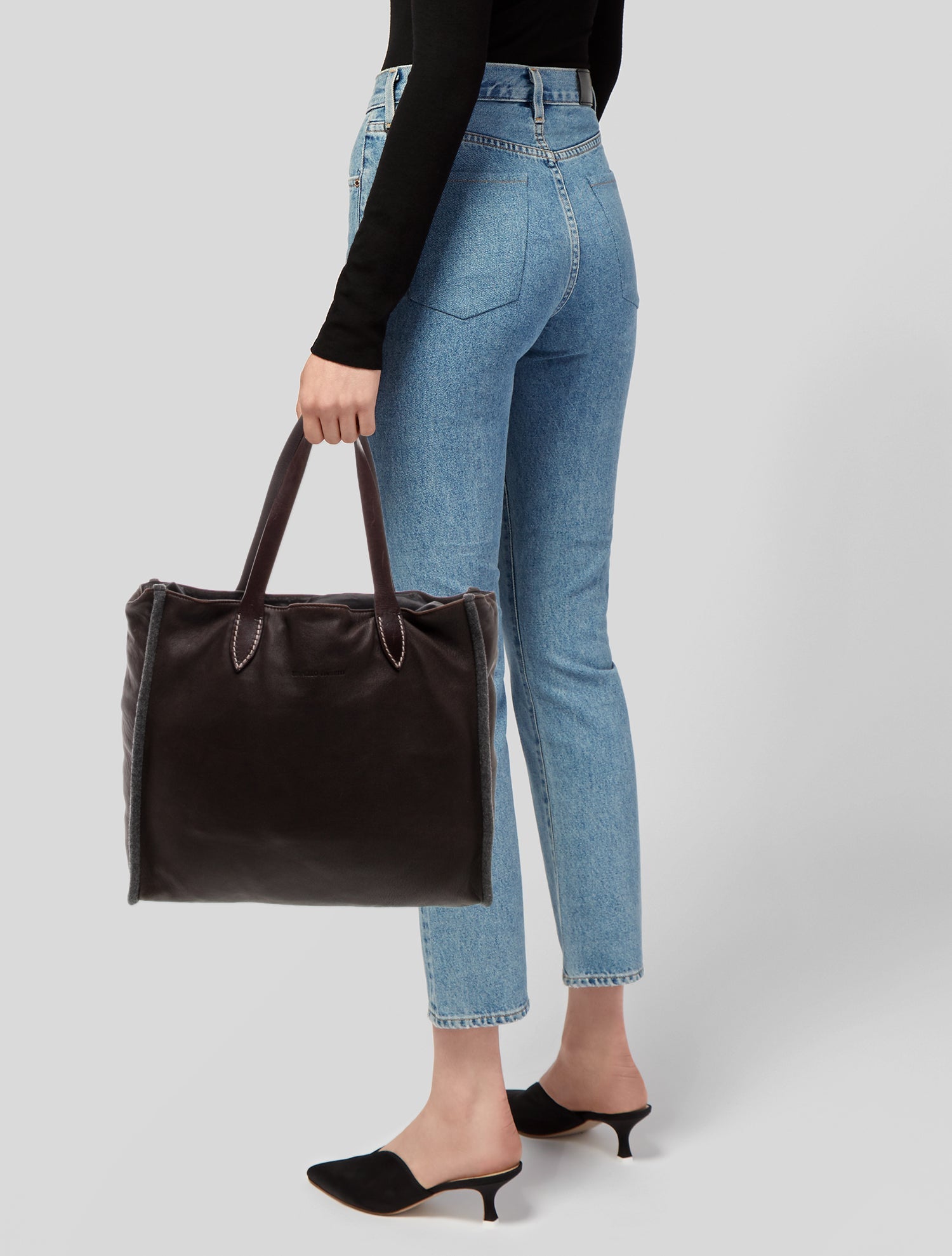 Brunello Cucinelli Leather Shoulder Bag
