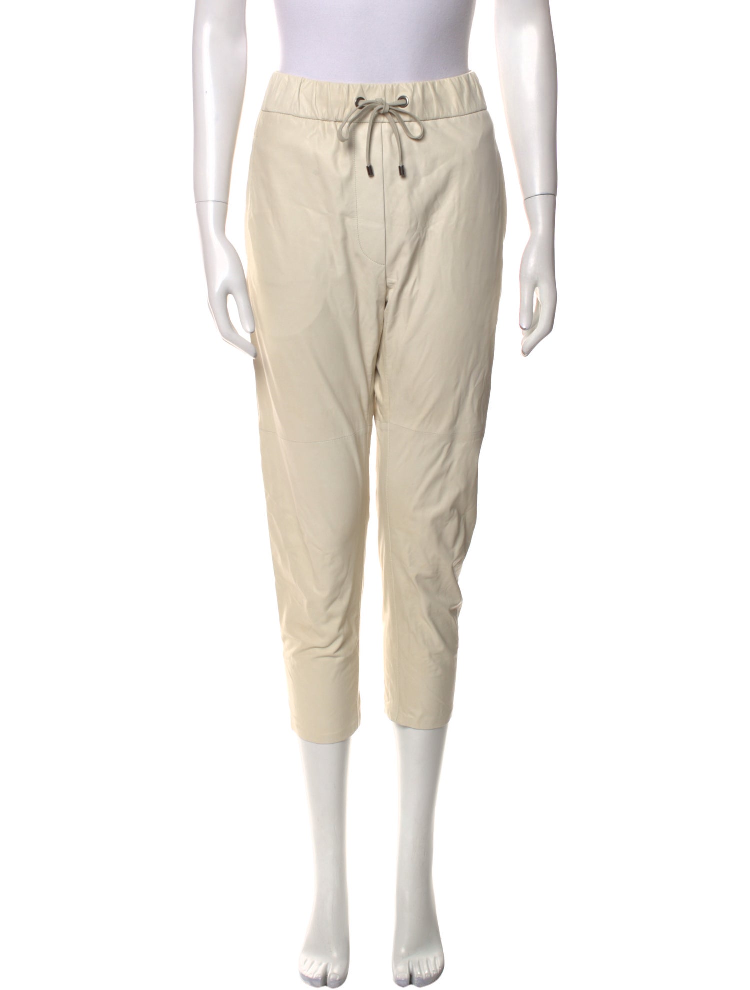 Brunello Cucinelli Leather Skinny Leg Pants