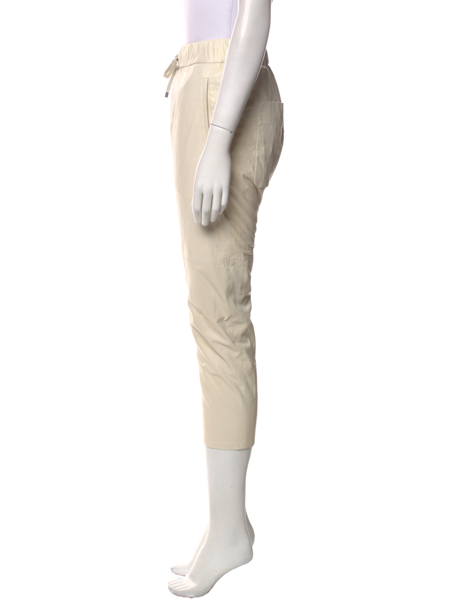 Brunello Cucinelli Leather Skinny Leg Pants