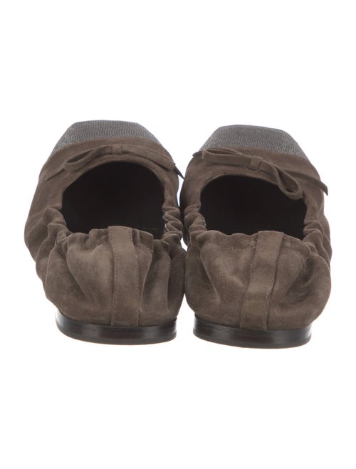 Brunello Cucinelli Monili Suede Ballet Flats