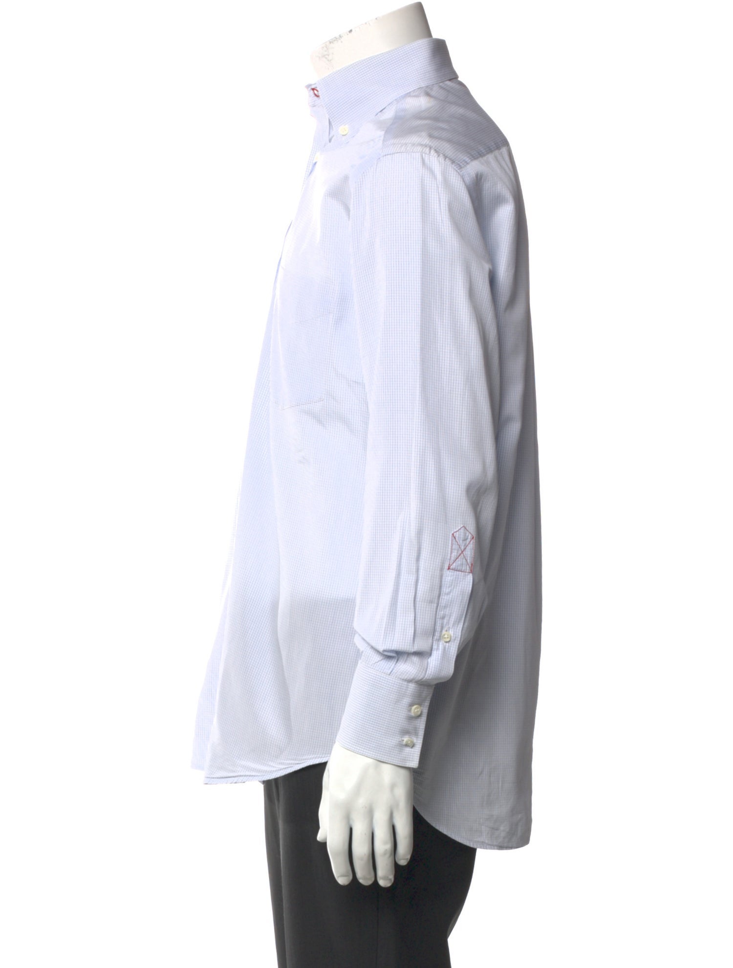 Brunello Cucinelli Striped Long Sleeve Dress Shirt