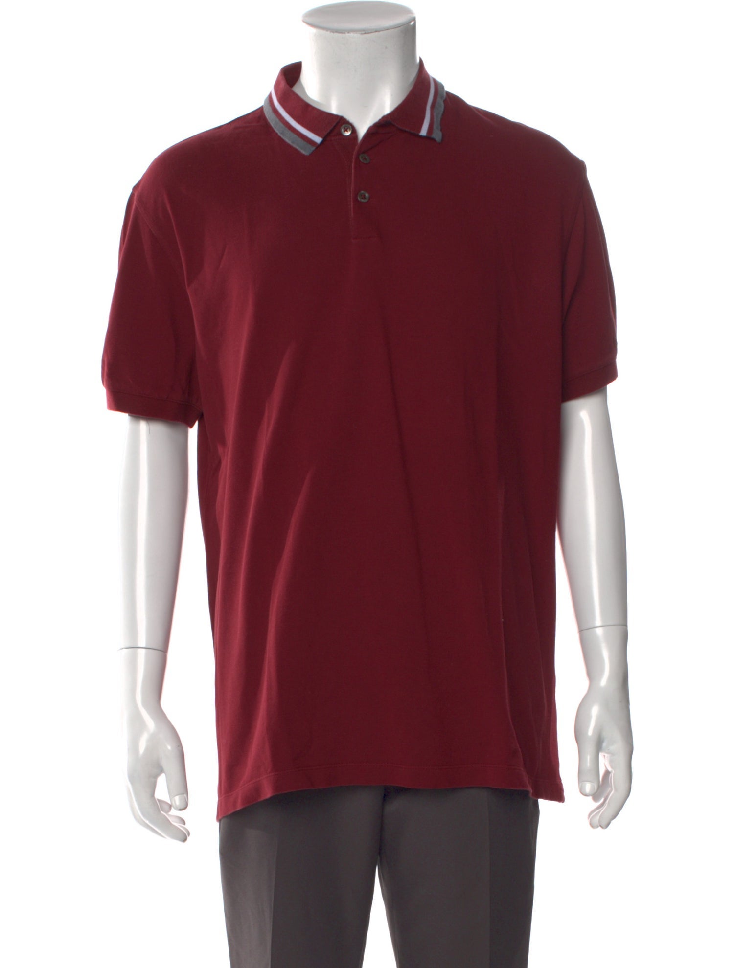 Brunello Cucinelli V-Neck Short Sleeve Polo Shirt