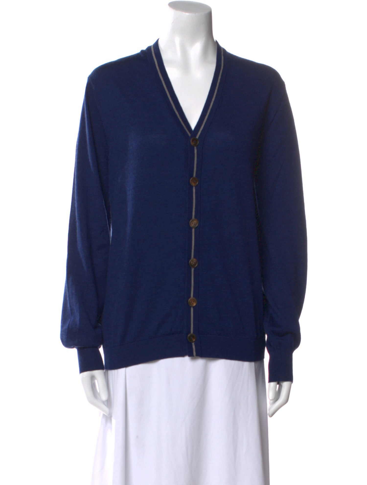 Brunello Cucinelli Wool V-Neck Cardigan