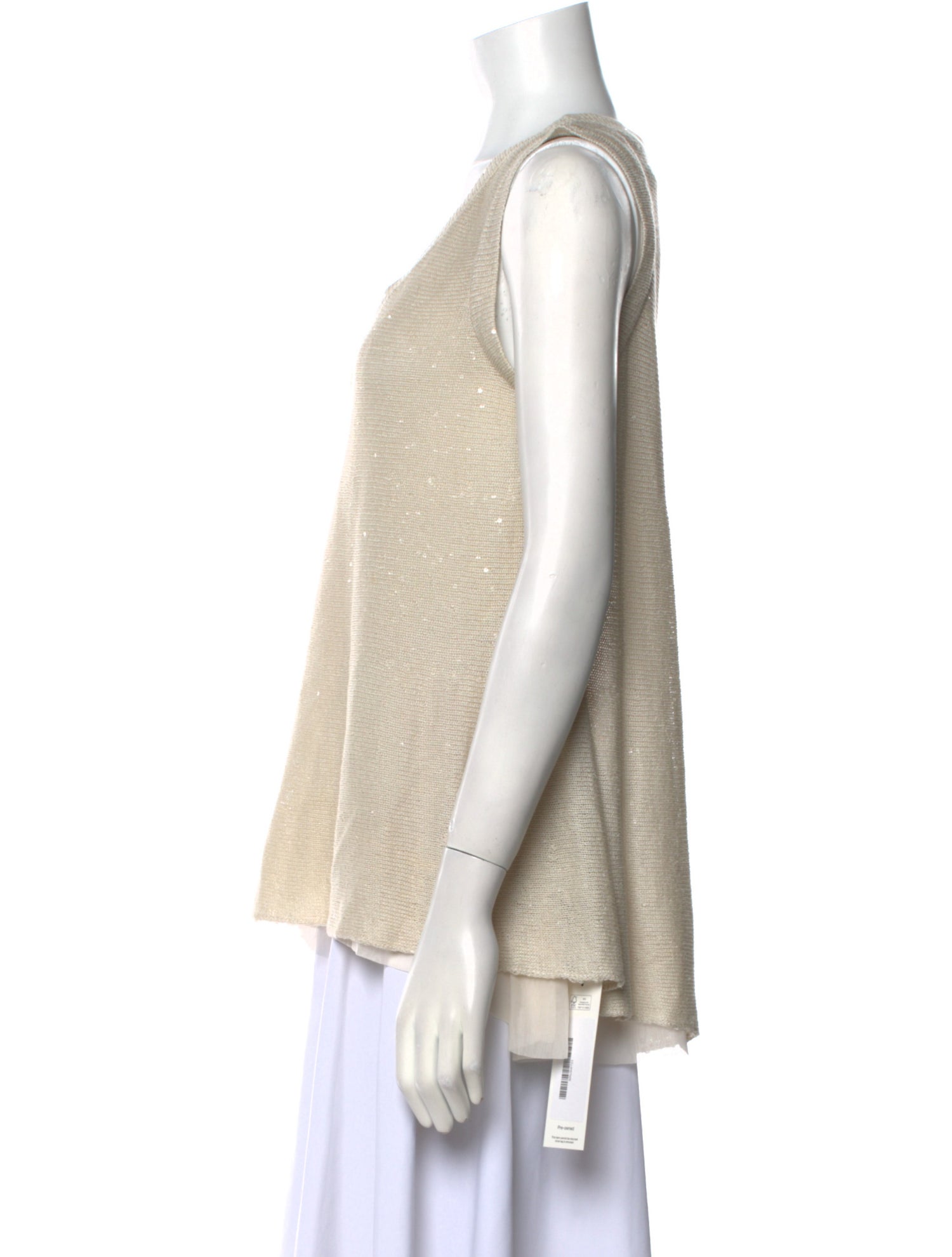 Brunello Cucinelli Linen Scoop Neck Sweater
