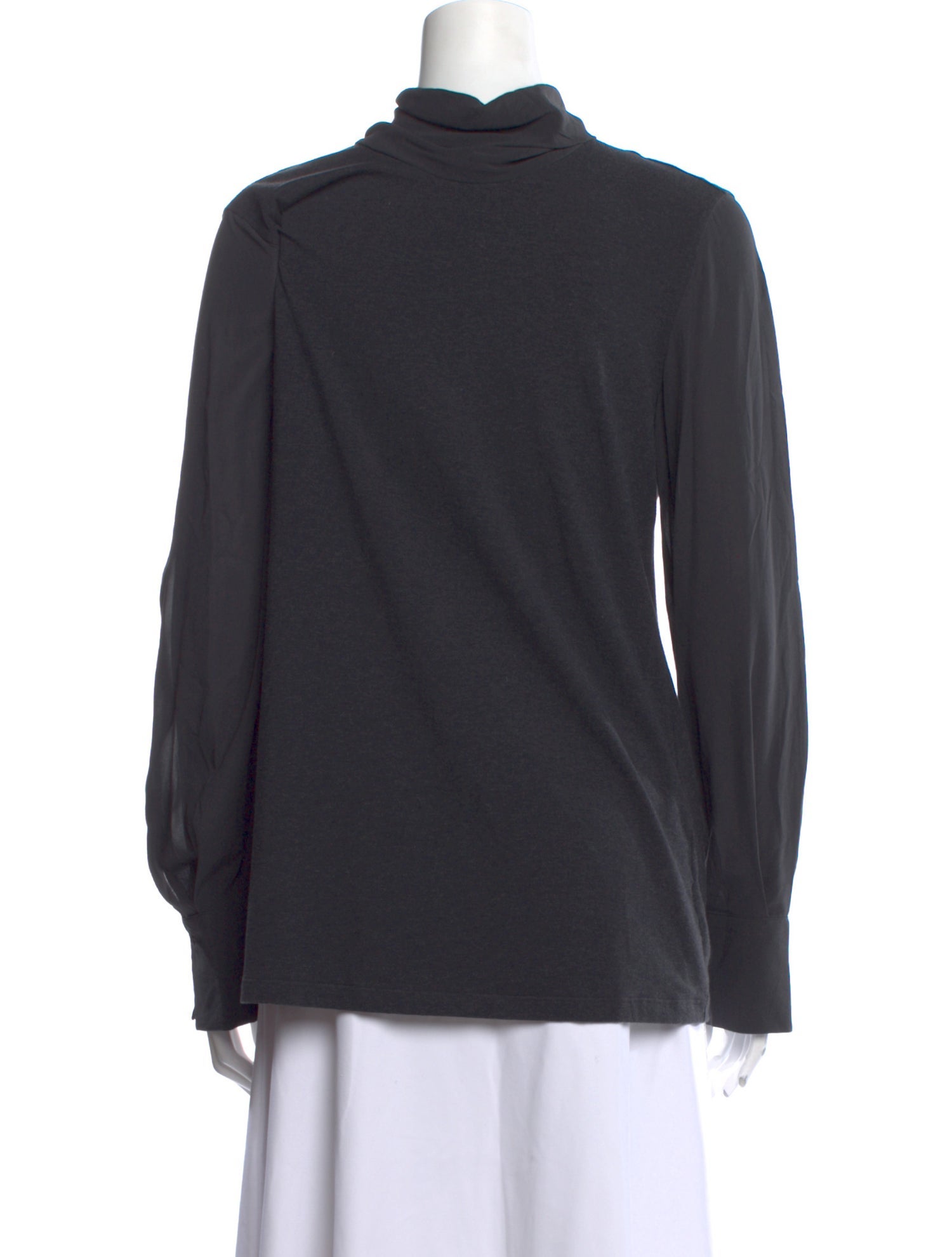 Brunello Cucinelli Mock Neck Long Sleeve Sweatshirt