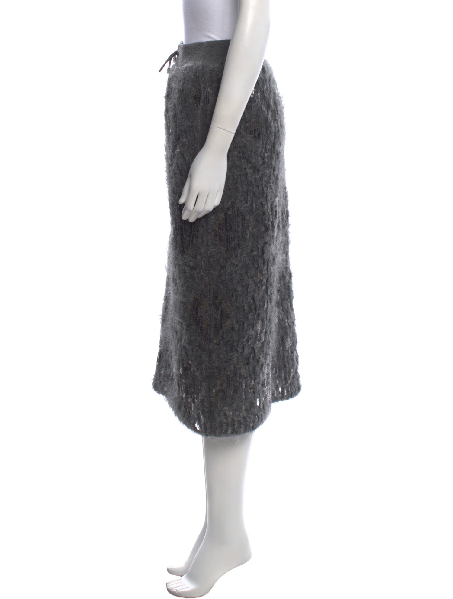 Brunello Cucinelli Mohair Midi Length Skirt w/ Tags