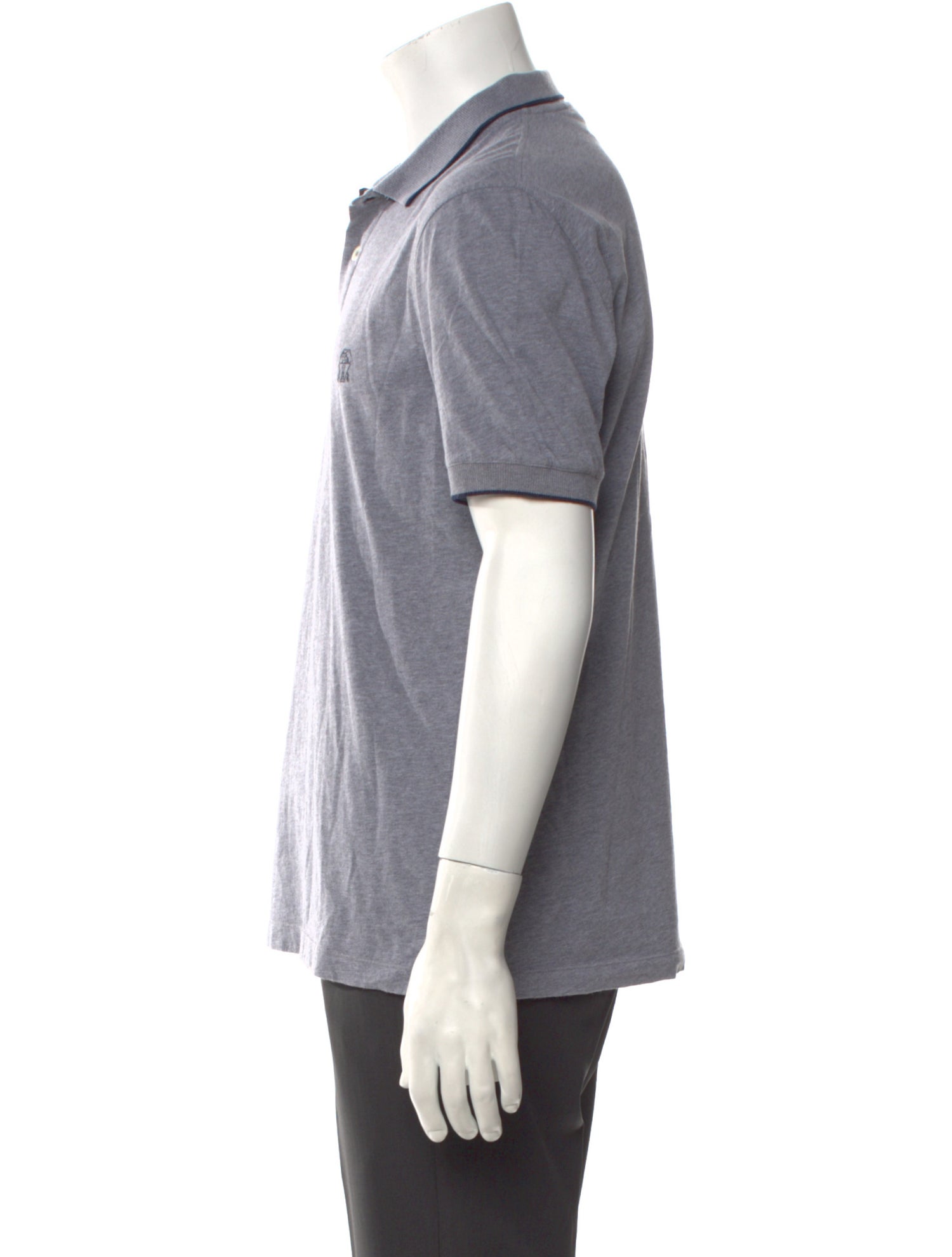 Brunello Cucinelli Monili V-Neck Polo Shirt