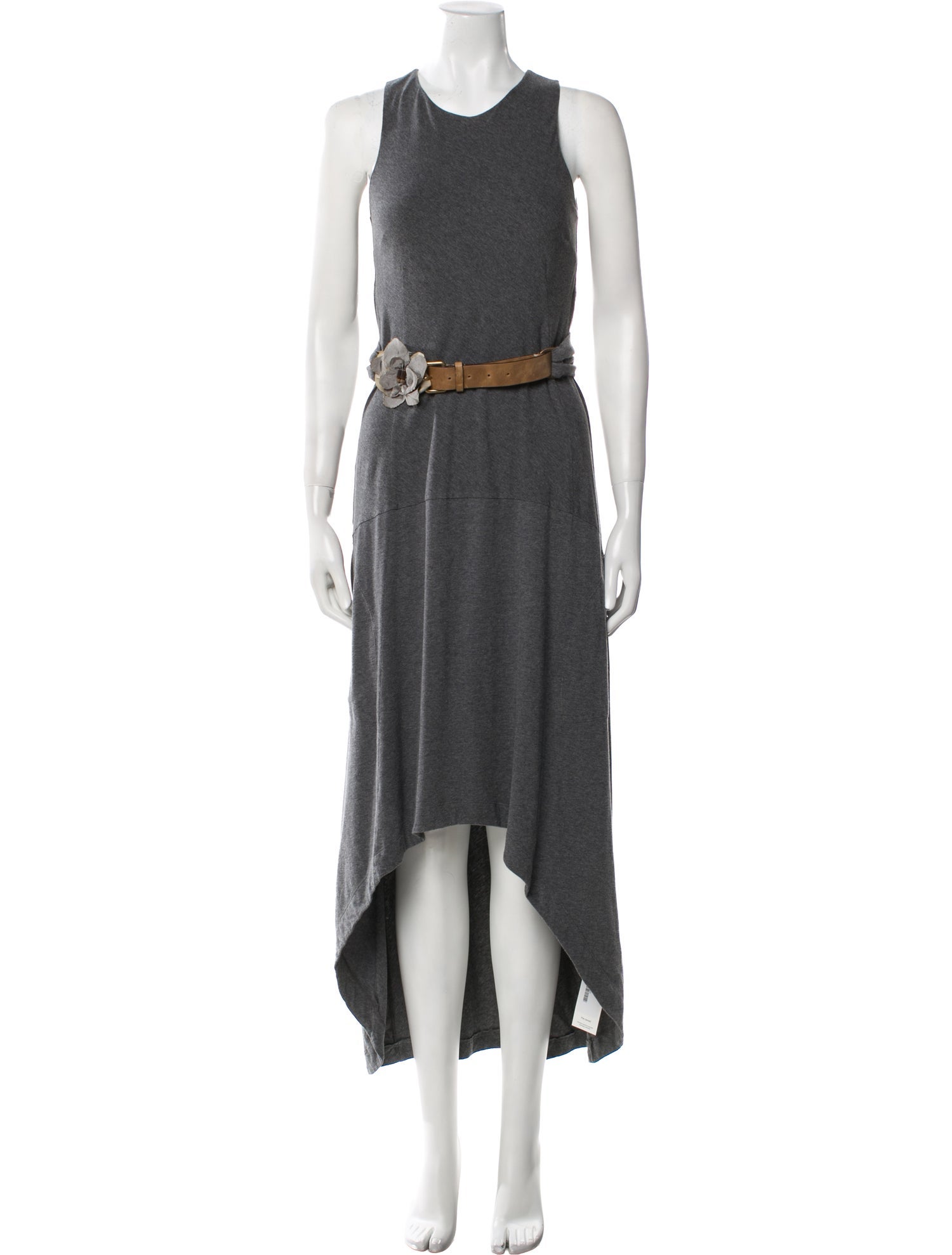 Brunello Cucinelli Crew Neck Long Dress