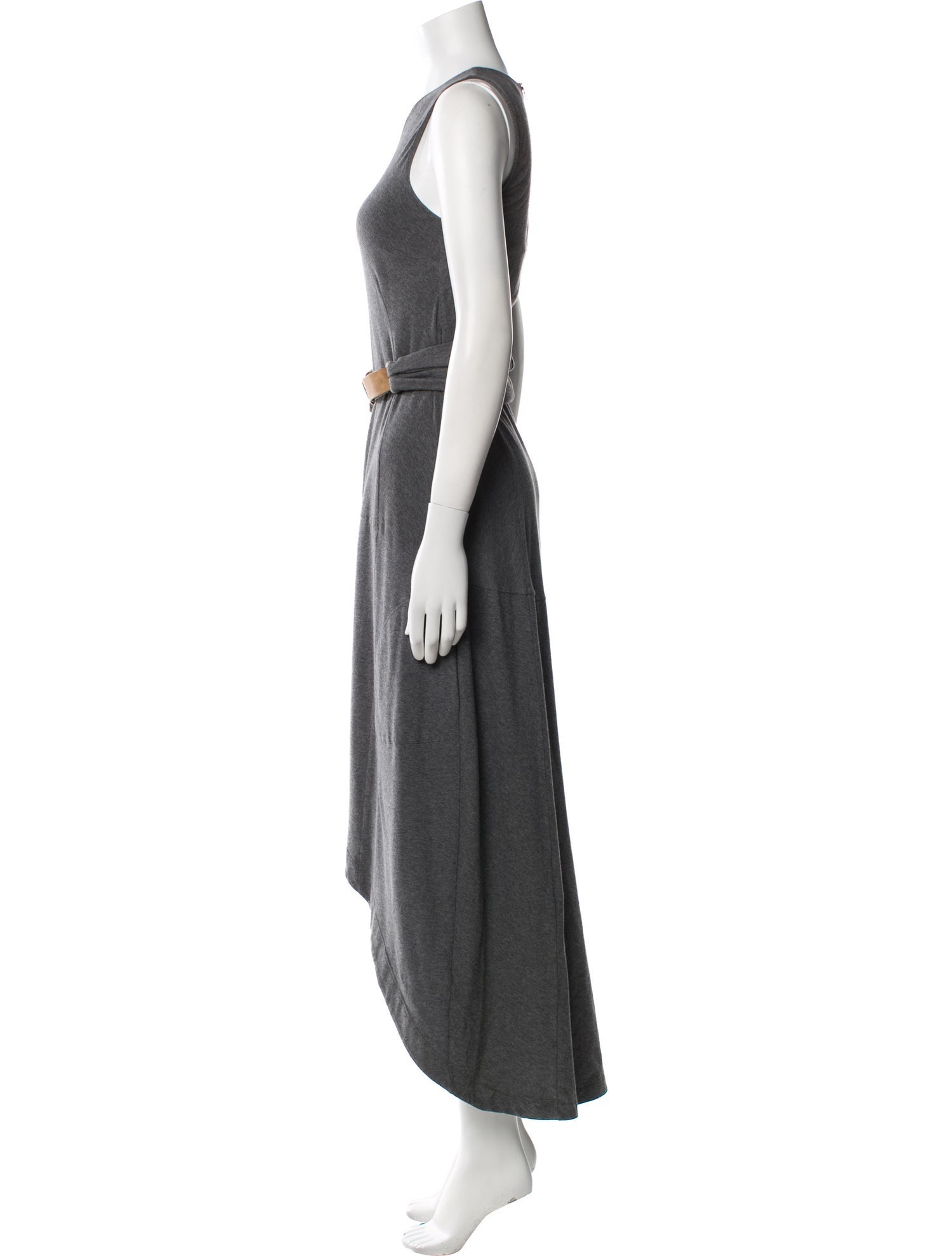 Brunello Cucinelli Crew Neck Long Dress