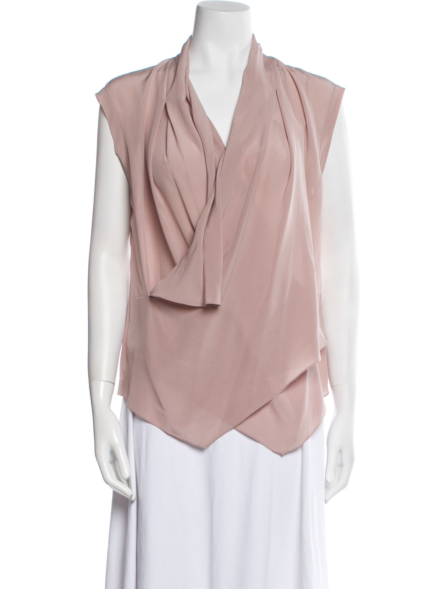 Brunello Cucinelli V-Neck Sleeveless Blouse