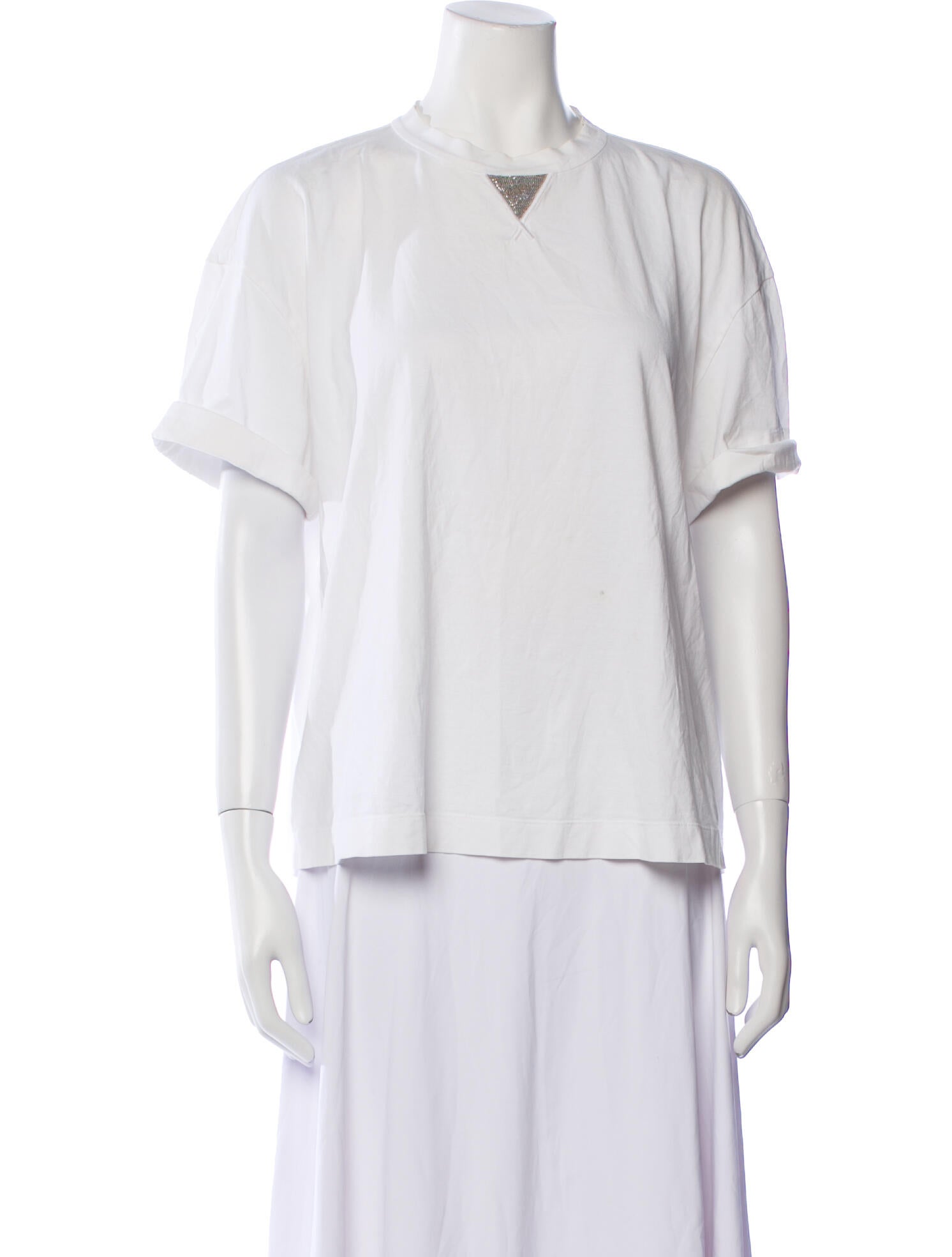 Brunello Cucinelli V-Neck Short Sleeve T-Shirt