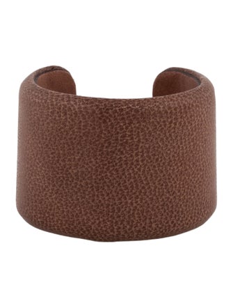 Brunello Cucinelli Leather Cuff Bracelet