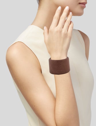 Brunello Cucinelli Leather Cuff Bracelet