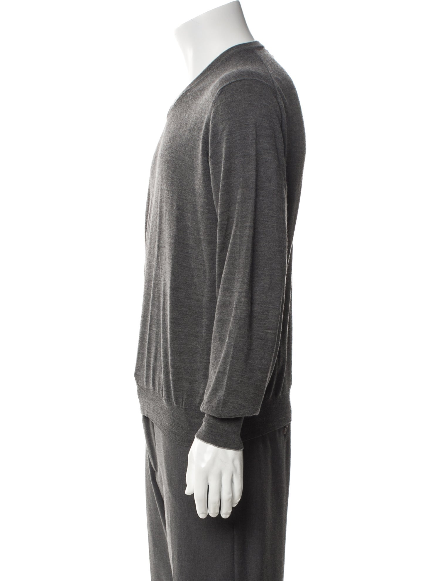 Brunello Cucinelli Wool V-Neck Pullover