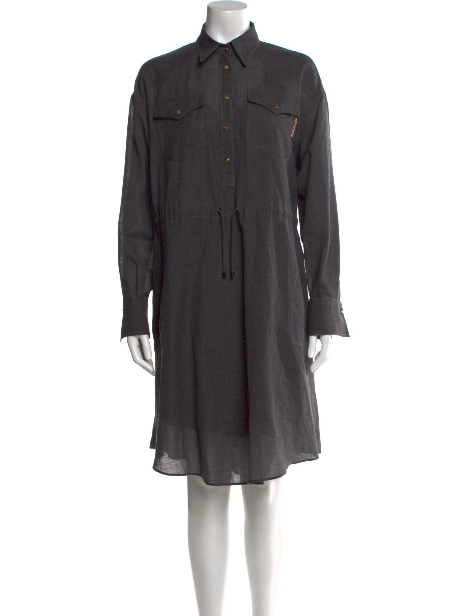 Brunello Cucinelli Virgin Wool Mini Dress