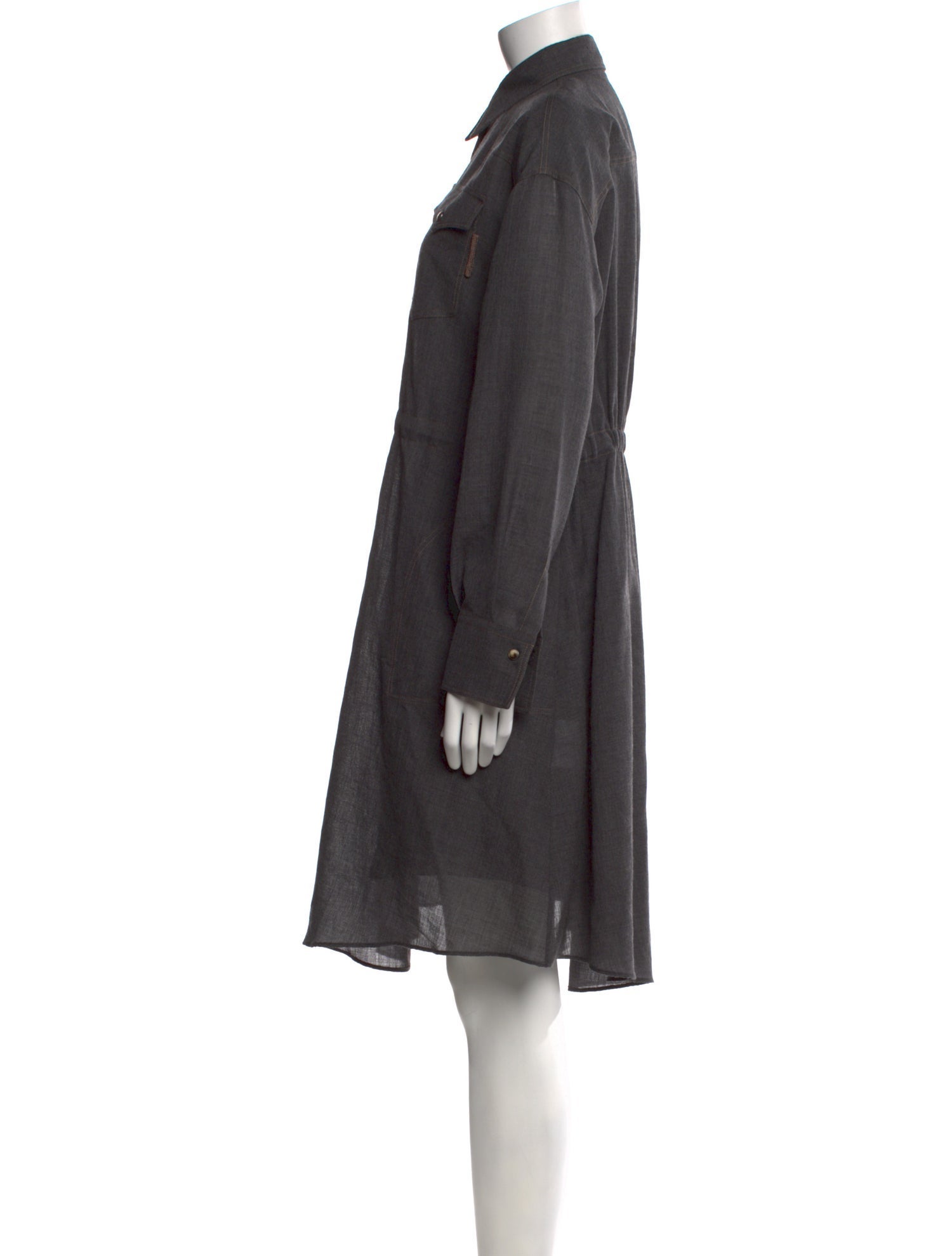 Brunello Cucinelli Virgin Wool Mini Dress