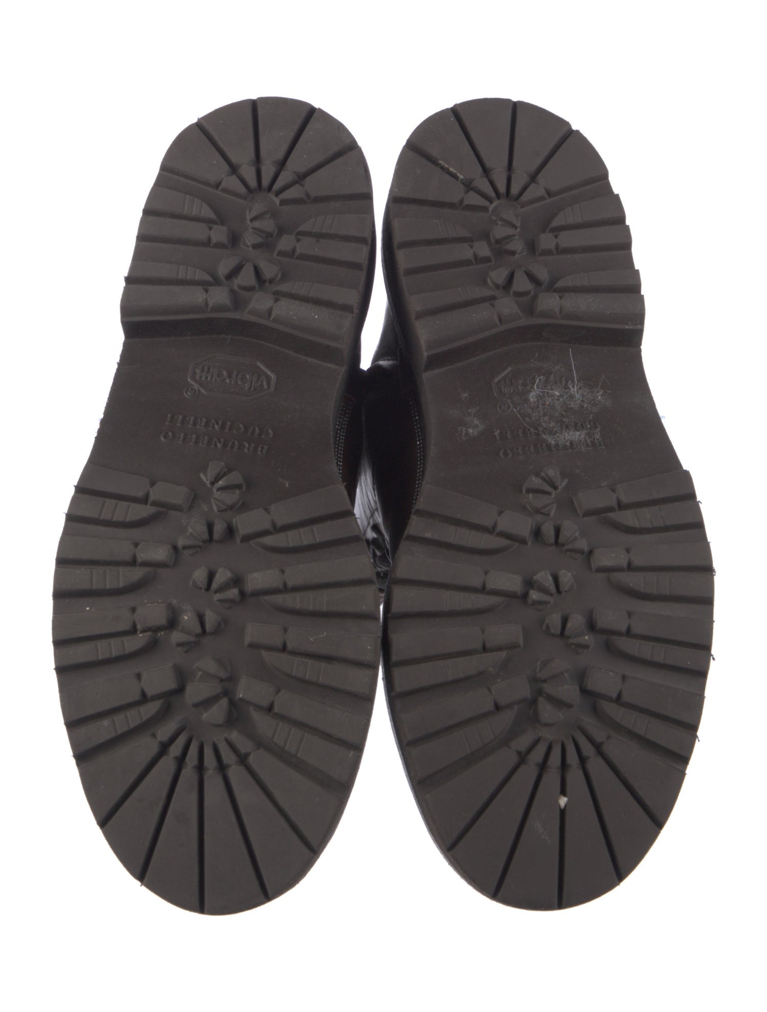 Brunello Cucinelli Monili Leather Combat Boots