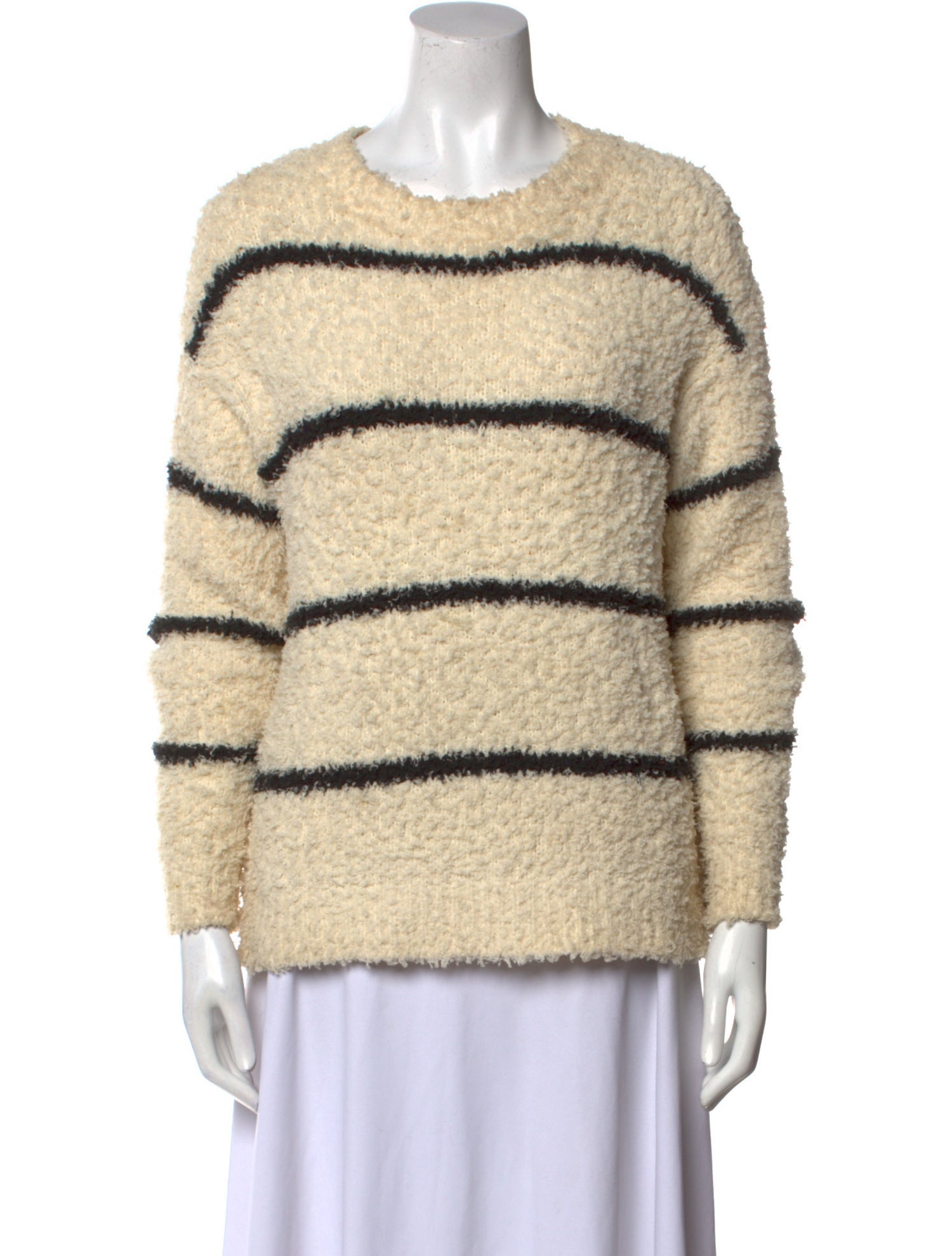 Brunello Cucinelli Striped Crew Neck Sweater