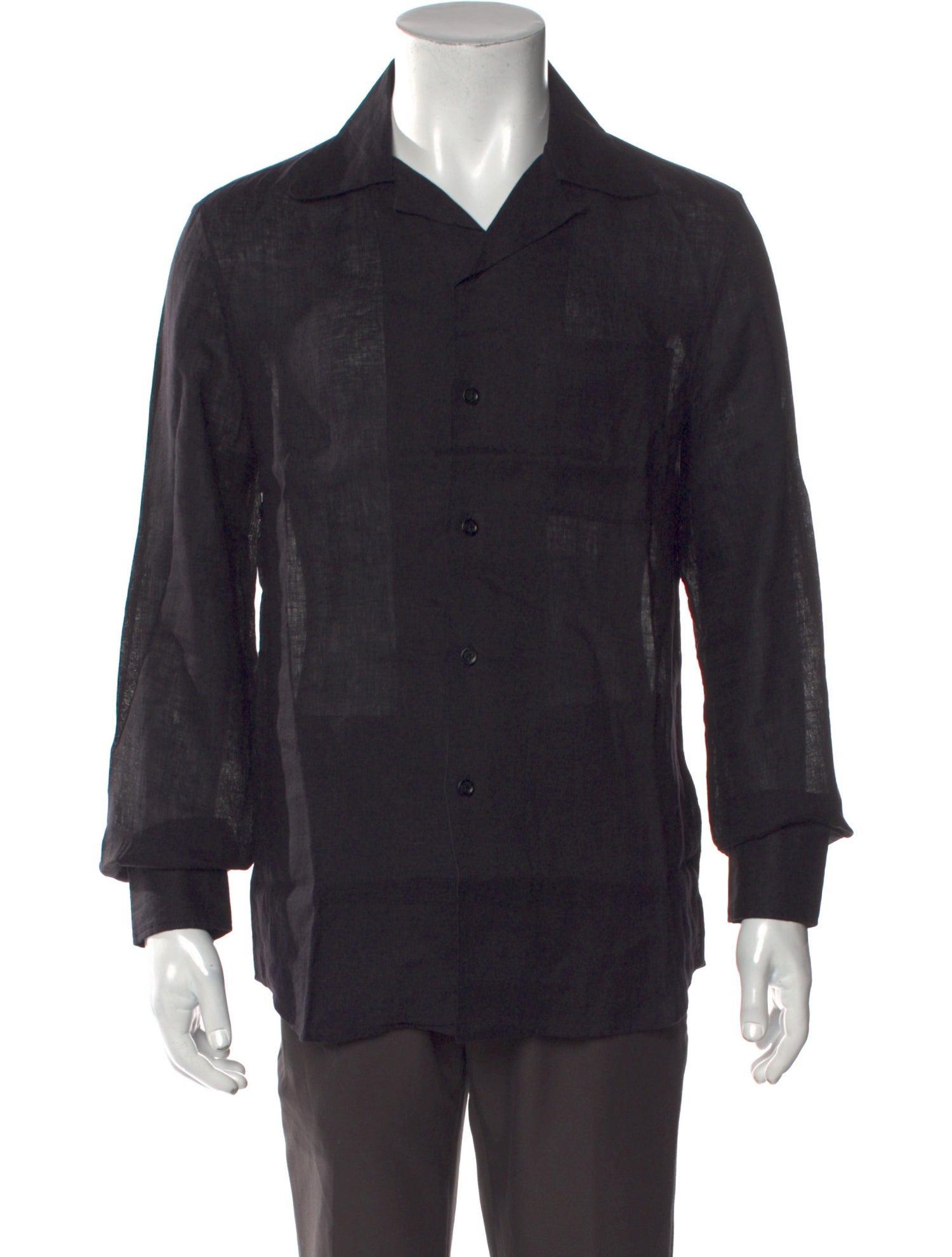 Brunello Cucinelli Linen Long Sleeve Dress Shirt