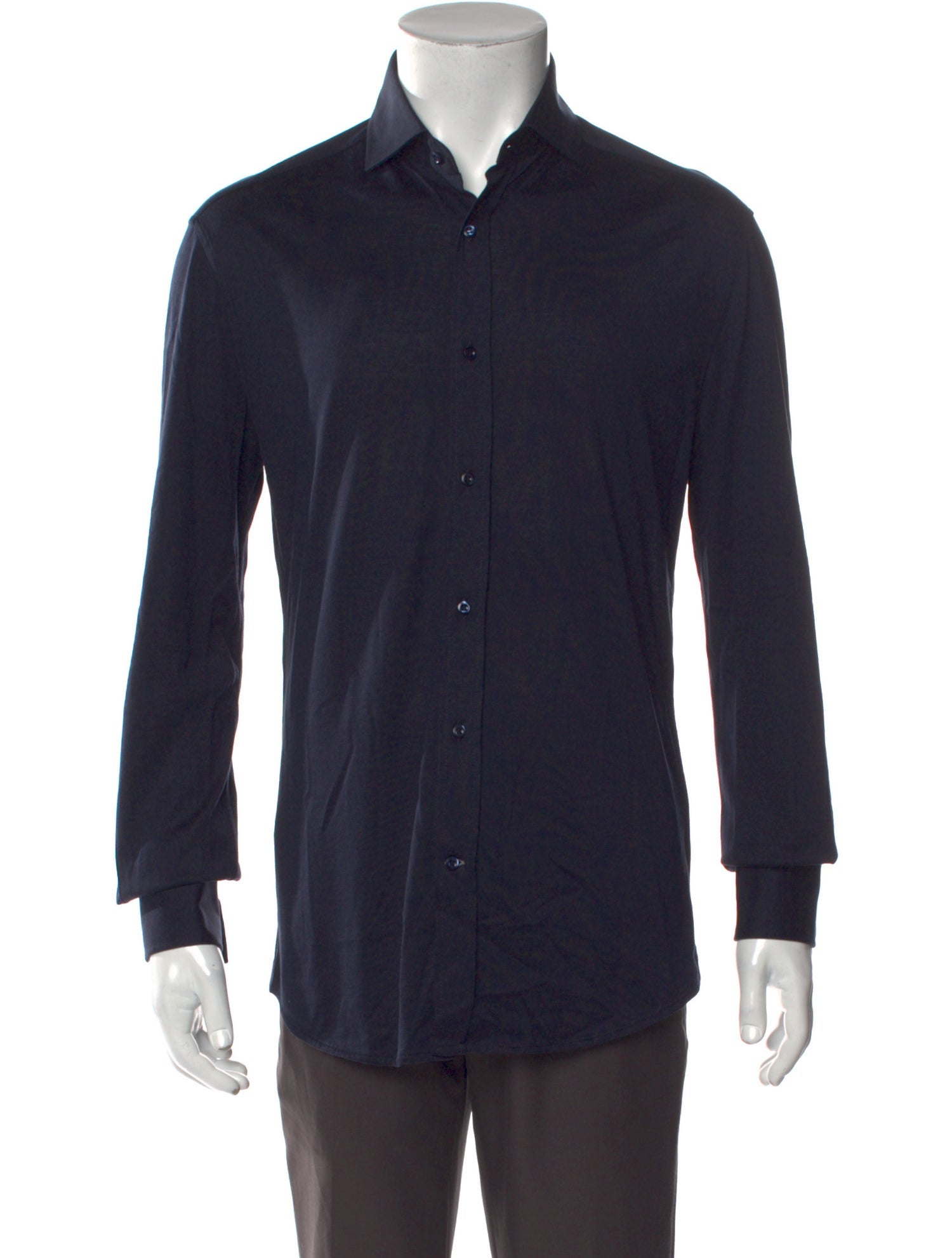 Brunello Cucinelli Silk Long Sleeve Dress Shirt