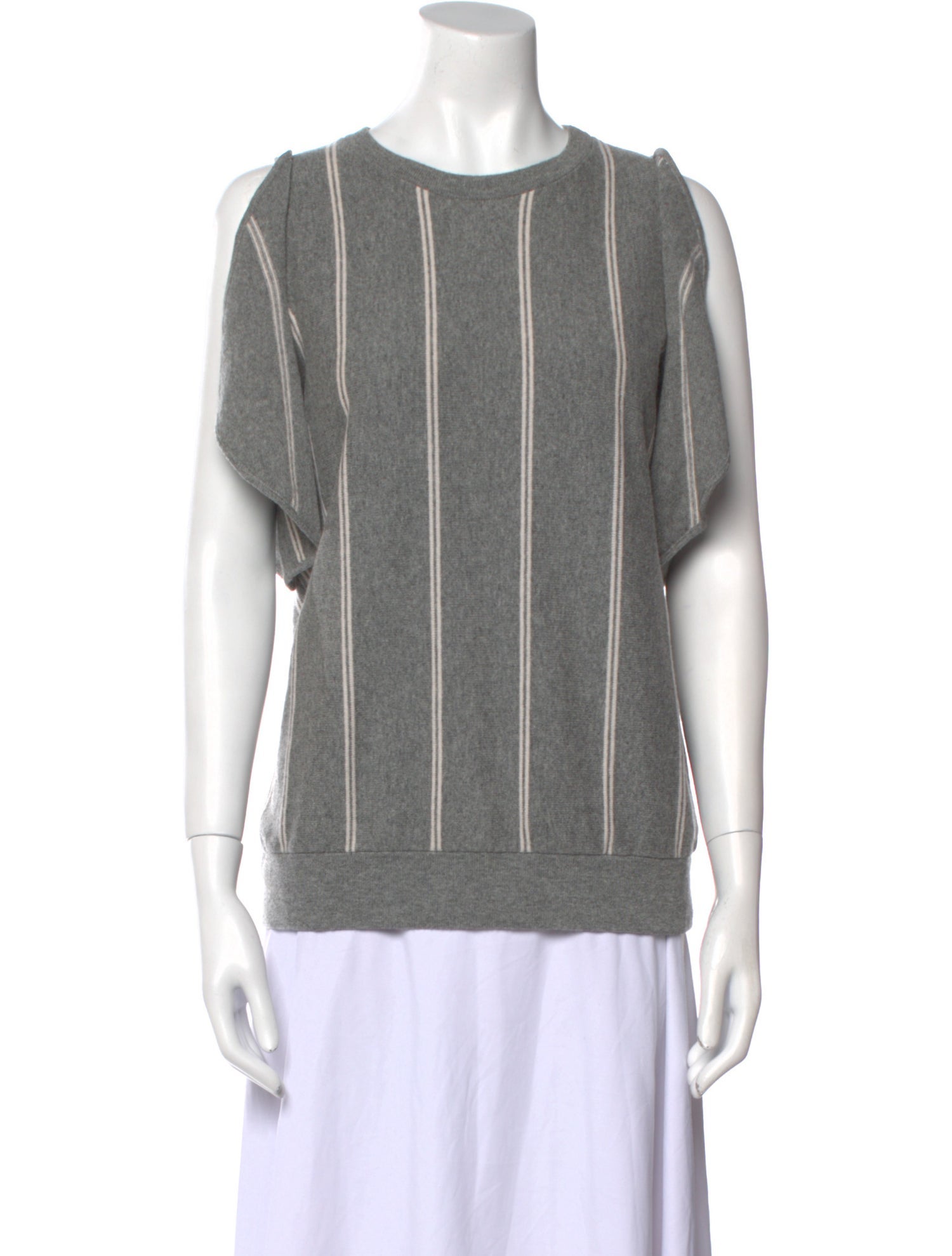 Brunello Cucinelli Virgin Wool Striped Sweater