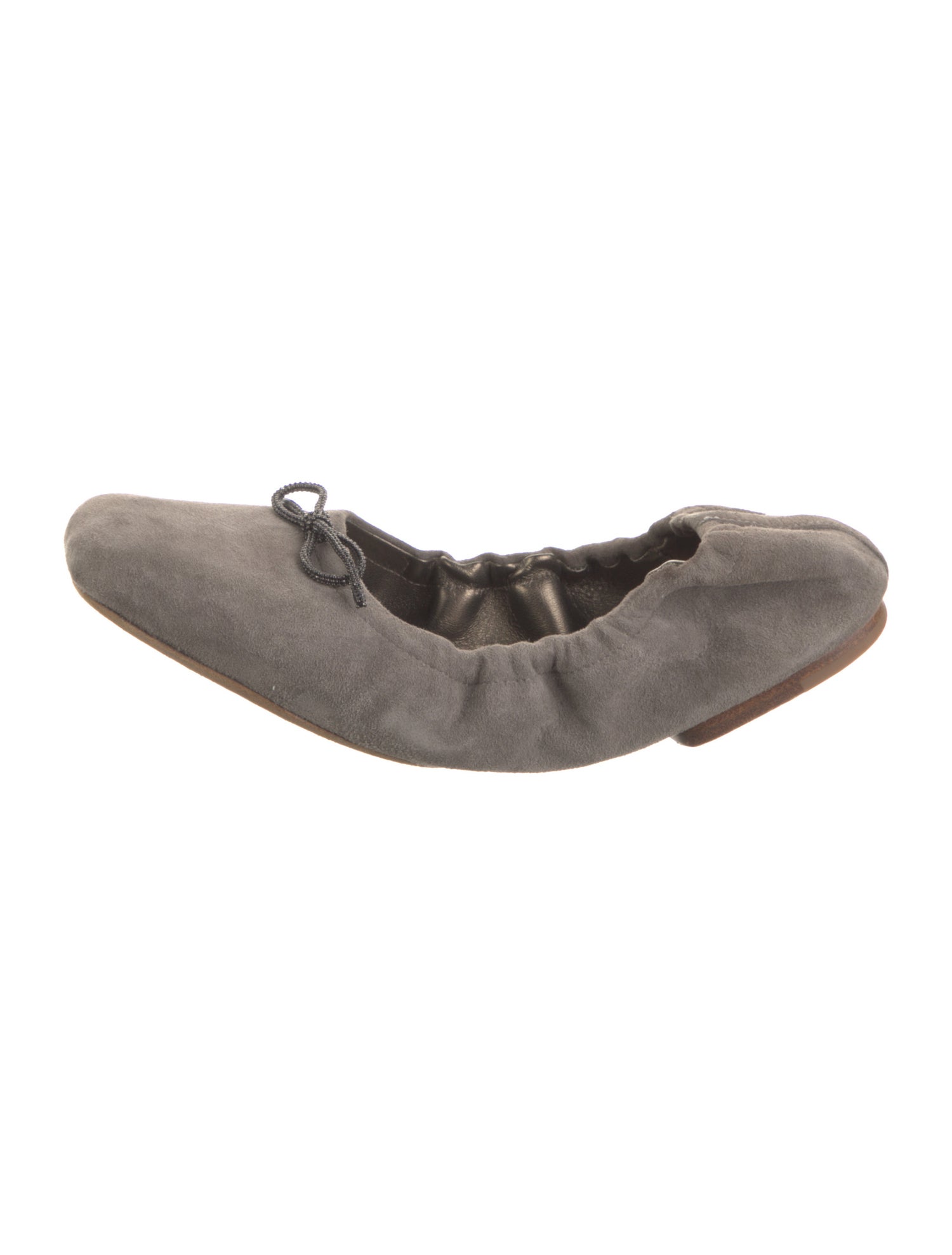 Brunello Cucinelli Suede Bow Accents Ballet Flats
