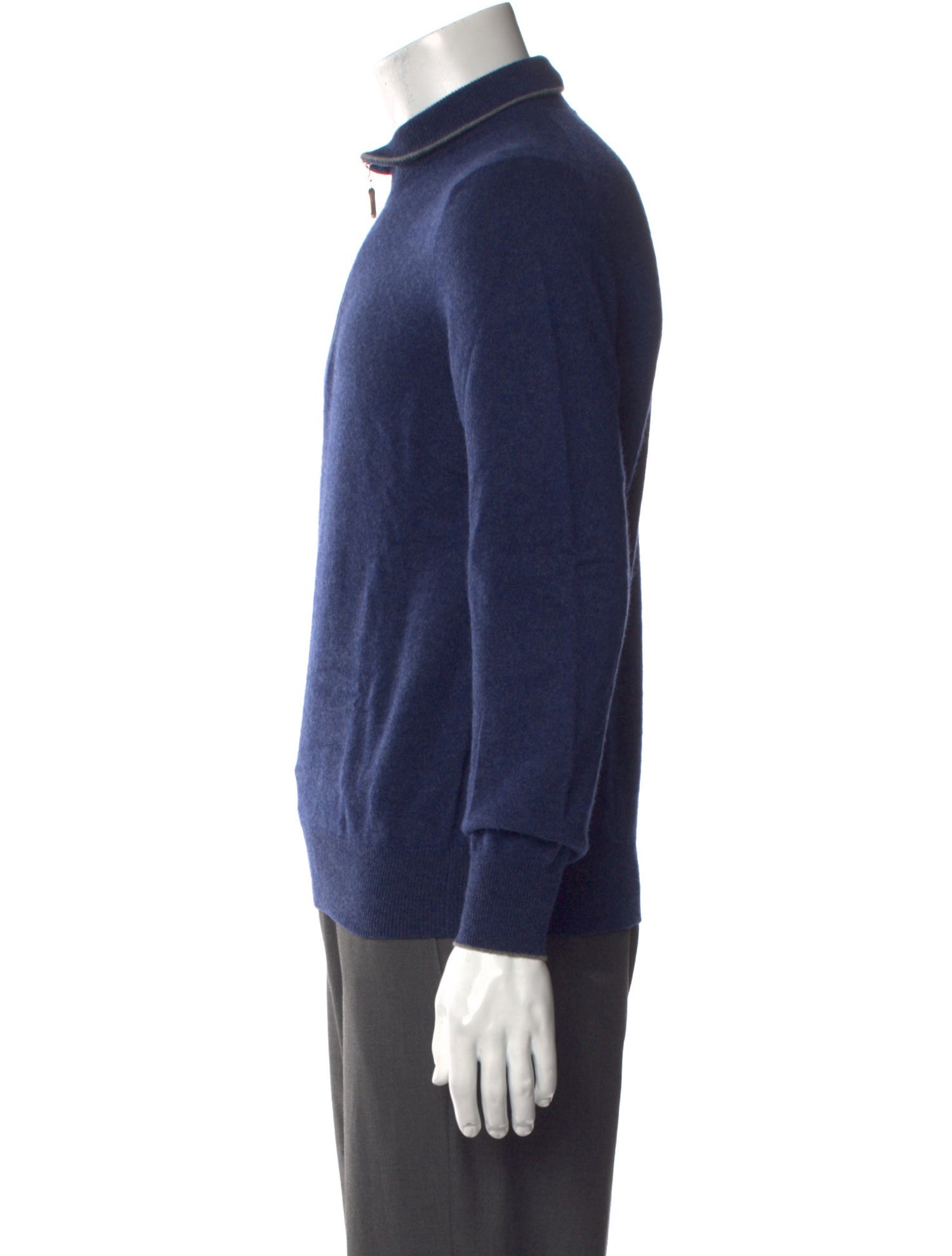 Brunello Cucinelli Cashmere Collar Polo Sweater
