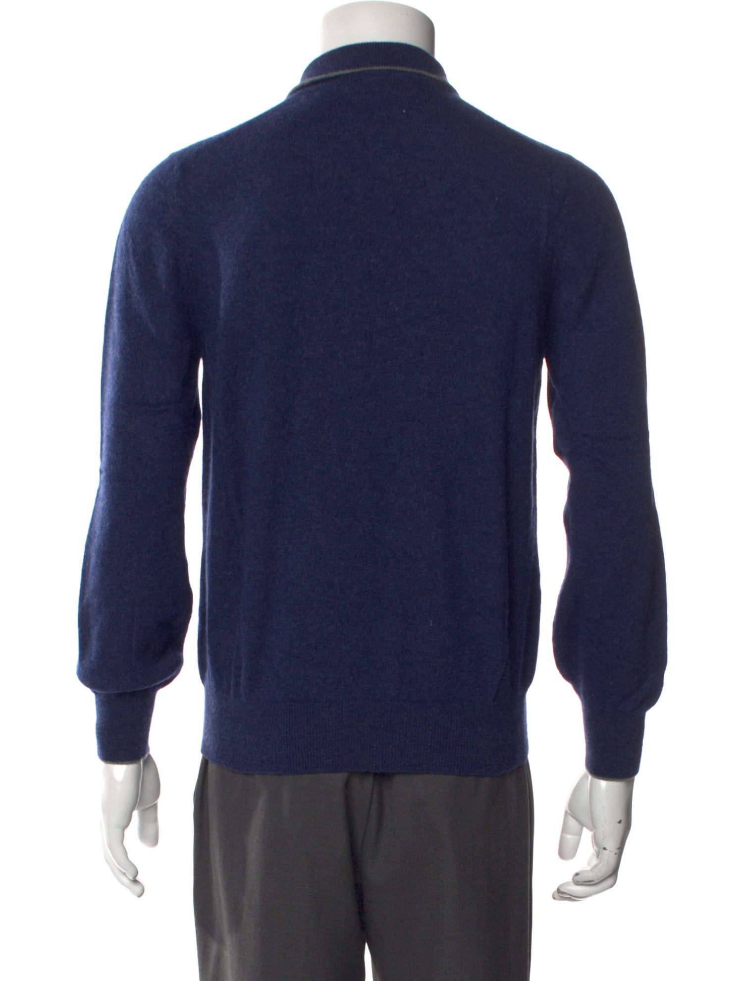Brunello Cucinelli Cashmere Collar Polo Sweater