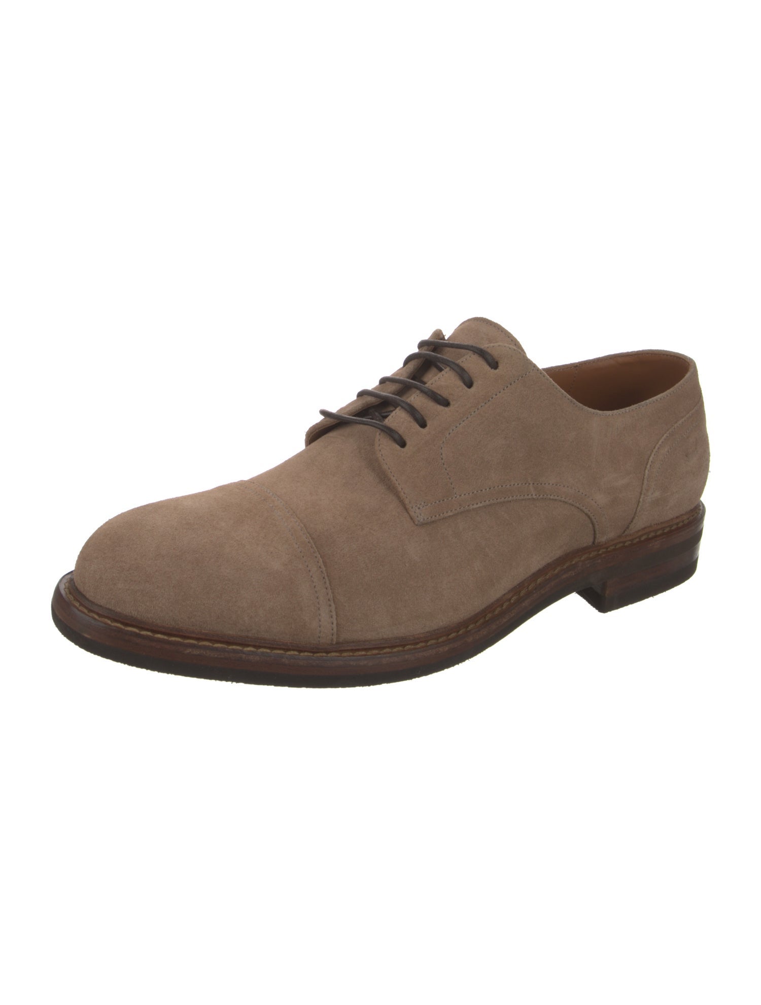 Brunello Cucinelli Suede Derby Shoes