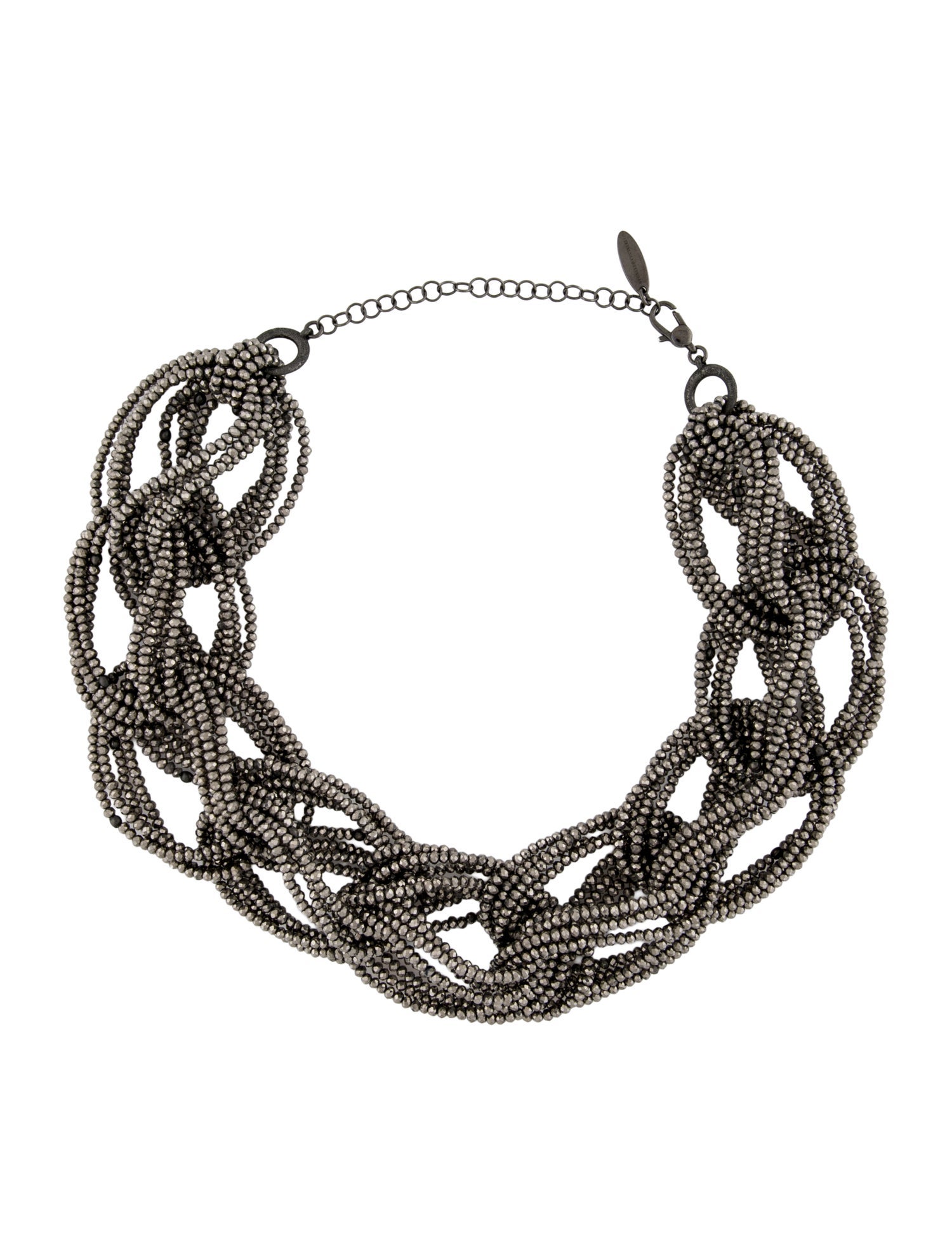 Brunello Cucinelli Beaded Link Choker Necklace