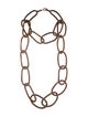Brunello Cucinelli Monilli Bead Chain Link Double Strand Necklace