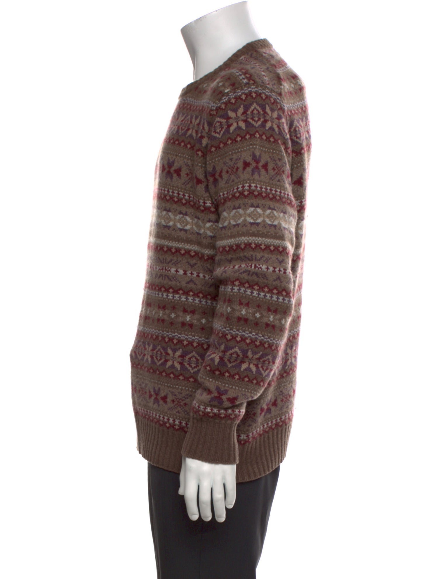 Brunello Cucinelli Printed Crew Neck Pullover
