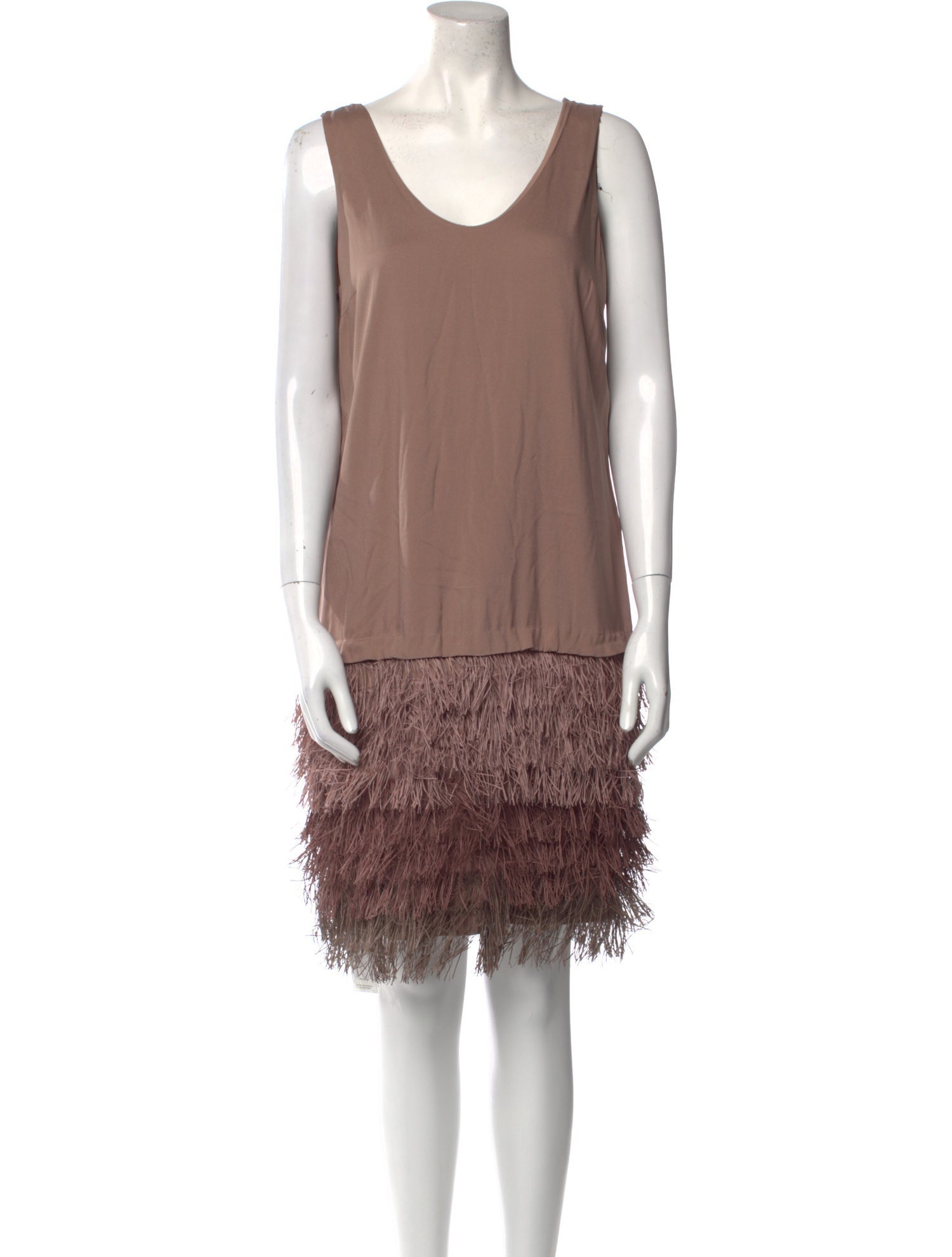 Brunello Cucinelli Scoop Neck Mini Dress