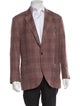Brunello Cucinelli Linen Plaid Print Blazer