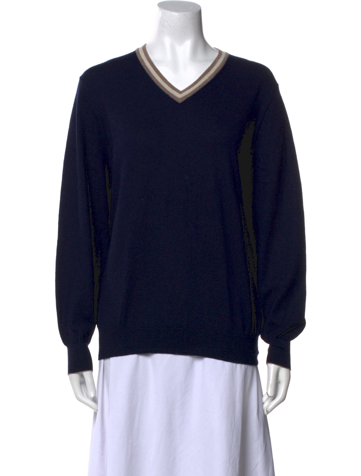 Brunello Cucinelli Virgin Wool V-Neck Sweater