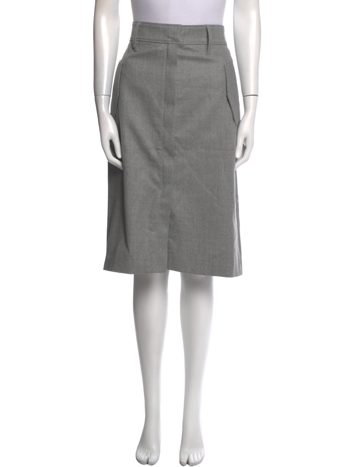 Brunello Cucinelli Virgin Wool Knee-Length Skirt