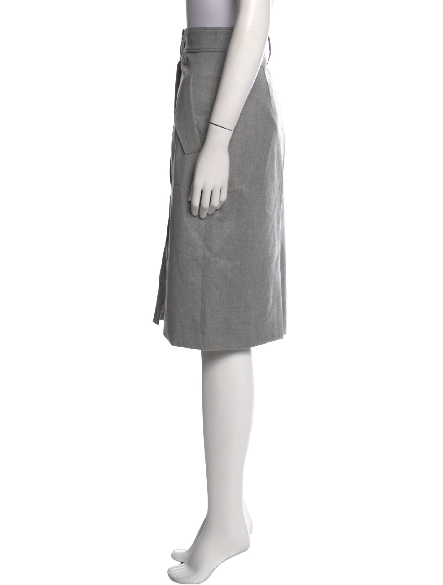 Brunello Cucinelli Virgin Wool Knee-Length Skirt