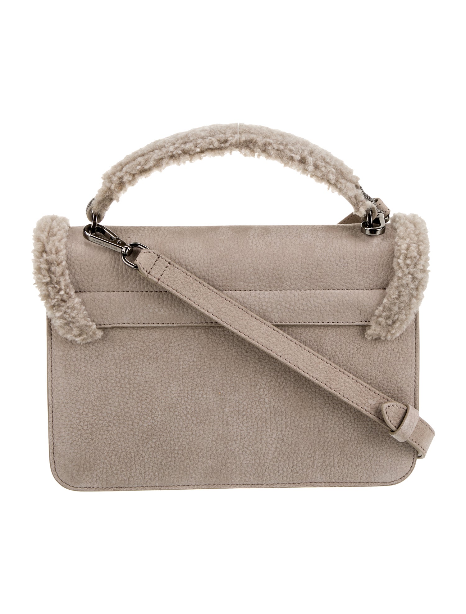 Brunello Cucinelli Leather Top Handle Bag