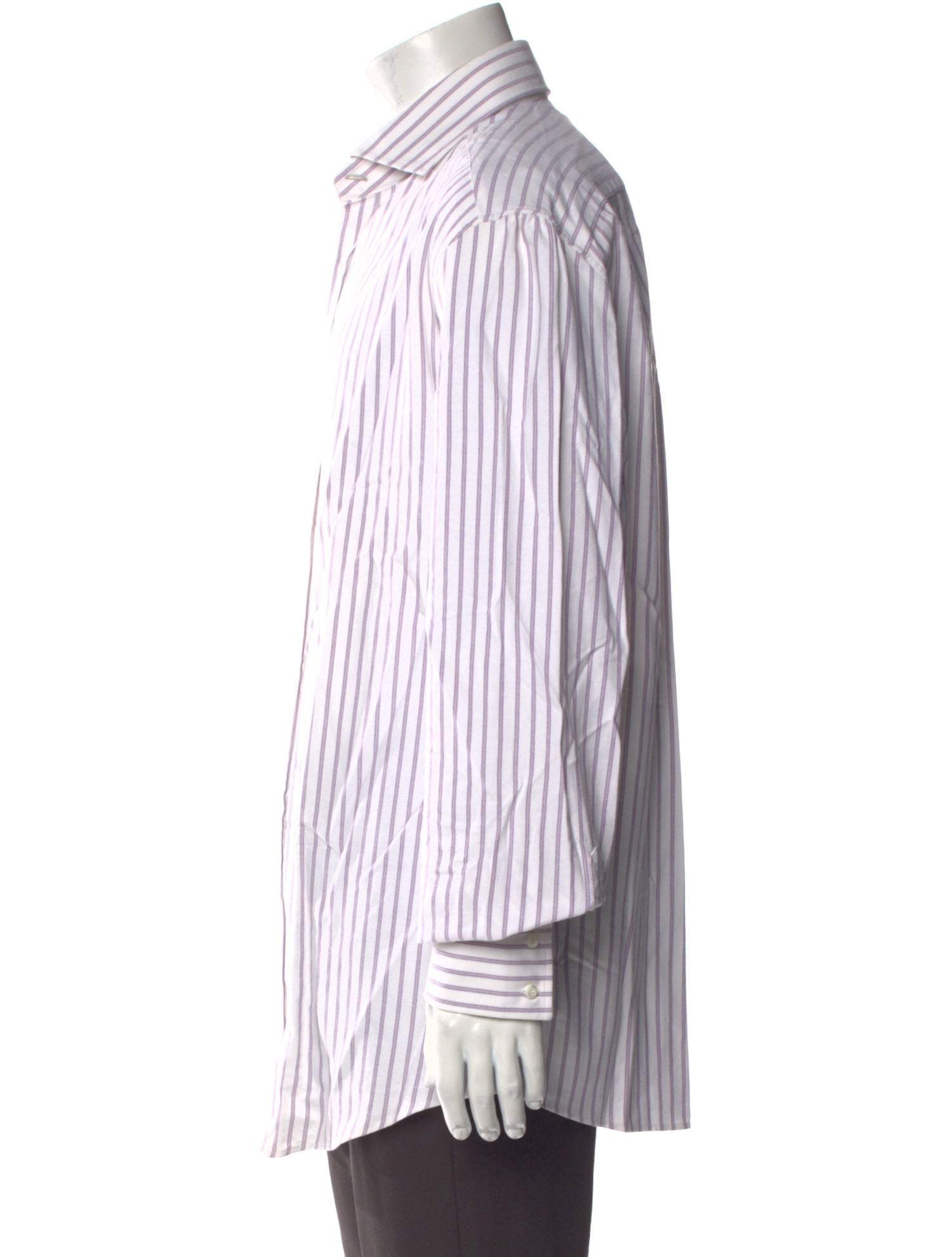 Brunello Cucinelli Striped Long Sleeve Dress Shirt w/ Tags