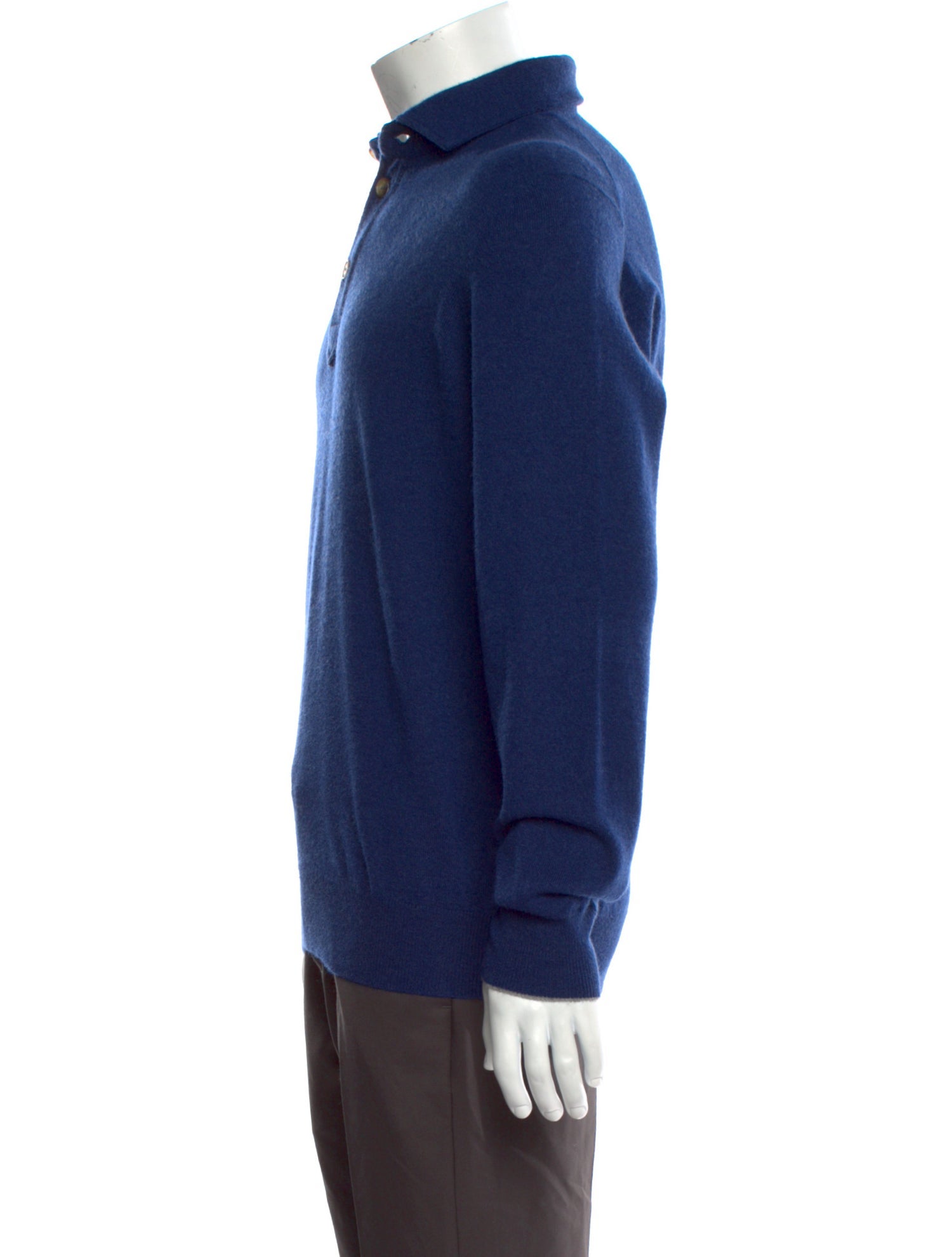 Brunello Cucinelli Cashmere Mock Neck Polo Sweater